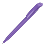 Penna della Stilolinea in 100% plastica riciclata e inchiostro blu color lilla