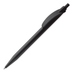 Penna in plastica bianca con clip arcuata colorato e inchiostro blu color nero