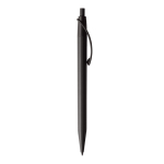 Penna in plastica bianca con clip arcuata colorato e inchiostro blu color nero quinta vista