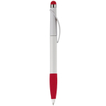 Penna touch in plastica con impugnatura colorata e inchiostro blu color rosso quinta vista