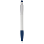 Penna touch in plastica con impugnatura colorata e inchiostro blu color blu scuro quarta vista