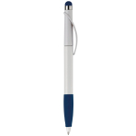 Penna touch in plastica con impugnatura colorata e inchiostro blu color blu scuro quinta vista