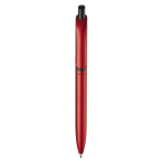 Penna a sfera in plastica metallizzata con clip solida e refill jumbo blu color rosso seconda vista