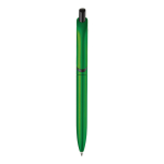 Penna a sfera in plastica metallizzata con clip solida e refill jumbo blu seconda vista