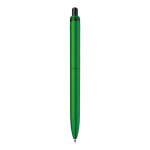 Penna a sfera in plastica metallizzata con clip solida e refill jumbo blu quarta vista