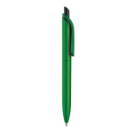 Penna a sfera in plastica metallizzata con clip solida e refill jumbo blu quinta vista