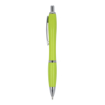Penna in ABS personalizzabile antibatterica con inchiostro blu Colors color lime terza vista