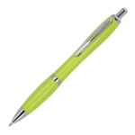 Penna in ABS personalizzabile antibatterica con inchiostro blu Colors color lime quinta vista