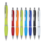 Penna in ABS personalizzabile antibatterica con inchiostro blu Colors
