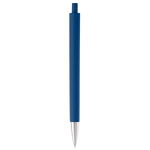 Penna a sfera di plastica ABS con punta metallizzata e inchiostro blu color blu scuro quarta vista
