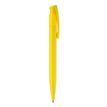 Penna in plastica colorata con inchiostro blu prodotta in Germania color giallo quinta vista