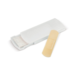 Scatolina porta cerotti personalizzabile in PP con 5 cerotti Colors color bianco