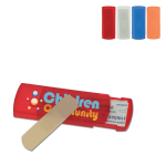 Scatolina porta cerotti personalizzabile in PP con 5 cerotti Colors