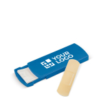 Scatolina porta cerotti personalizzabile in PP con 5 cerotti Colors vista area di stampa