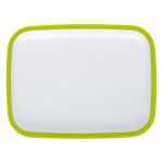 Lunch box bicolore con logo in plastica rigida resistente da 1.000ml color verde chiaro  seconda vista