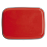 Lunch box bicolore con logo in plastica rigida resistente da 1.000ml seconda vista