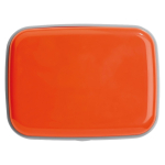 Lunch box bicolore con logo in plastica rigida resistente da 1.000ml seconda vista