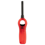 Accendino elettronico ricaricabile con base di colori diversi color rosso trasparente