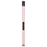 Accendino lungo dal design lineare e dai colori metallizzati color rosa chiaro