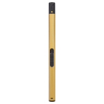 Accendino lungo dal design lineare e dai colori metallizzati color oro