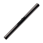 Accendino elettrico cilindrico in alluminio con pulsante laterale color nero