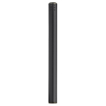 Accendino elettrico cilindrico in alluminio con pulsante laterale color nero terza vista