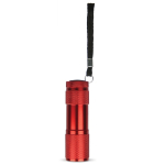 Torcia pubblicitaria 9 LED con laccetto in tanti colori color rosso