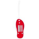Portachiavi estivo a forma di infradito con corpo in EVA Menorca color rosso seconda vista