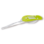 Portachiavi estivo a forma di infradito con corpo in EVA Menorca color lime quarta vista