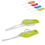 Portachiavi estivo a forma di infradito con corpo in EVA Menorca