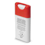 Spray antibatterico per le mani tascabile personalizzabile 20ml color rosso terza vista