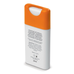 Spray antibatterico per le mani tascabile personalizzabile 20ml color arancione terza vista