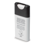 Spray antibatterico per le mani tascabile personalizzabile 20ml color bianco/nero terza vista