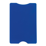 Porta carte rigido in vari colori classici con protezione RFID color blu seconda vista
