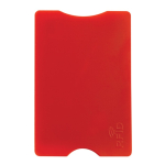 Porta carte rigido in vari colori classici con protezione RFID color rosso seconda vista