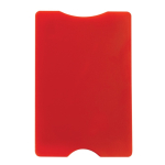 Porta carte rigido in vari colori classici con protezione RFID color rosso terza vista