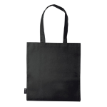Shopper non-woven da 75 g/m² con manici lunghi e vari colori color nero terza vista