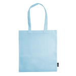 Shopper non-woven da 75 g/m² con manici lunghi e vari colori color azzurro seconda vista