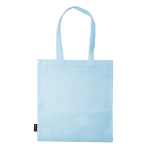Shopper non-woven da 75 g/m² con manici lunghi e vari colori color azzurro terza vista