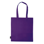 Shopper non-woven da 75 g/m² con manici lunghi e vari colori color viola terza vista