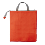 Borsa termica in tnt 100g/m² con interno isotermico in alluminio color rosso terza vista