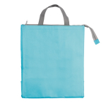 Borsa termica in tnt 100g/m² con interno isotermico in alluminio color azzurro seconda vista