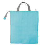 Borsa termica in tnt 100g/m² con interno isotermico in alluminio color azzurro terza vista