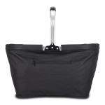 Cestino da picnic pieghevole poliestere 600D disponibile in 4 colori color nero seconda vista