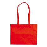 Borsa della spesa realizzata in materiale riciclato rPET da 110 g/m² color rosso seconda vista