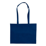 Borsa della spesa realizzata in materiale riciclato rPET da 110 g/m² color blu scuro seconda vista