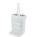 Borsa termica logo ripiegabile alluminio interno manici lunghi Fresh color bianco