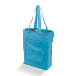 Borsa termica logo ripiegabile alluminio interno manici lunghi Fresh color azzurro
