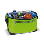Borsa frigo in poliestere con tracolla regolabile e tasca frontale color lime seconda vista