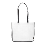 Shopping bag in robusto tessuto non tessuto PP laminato da 120g/m² color bianco seconda vista